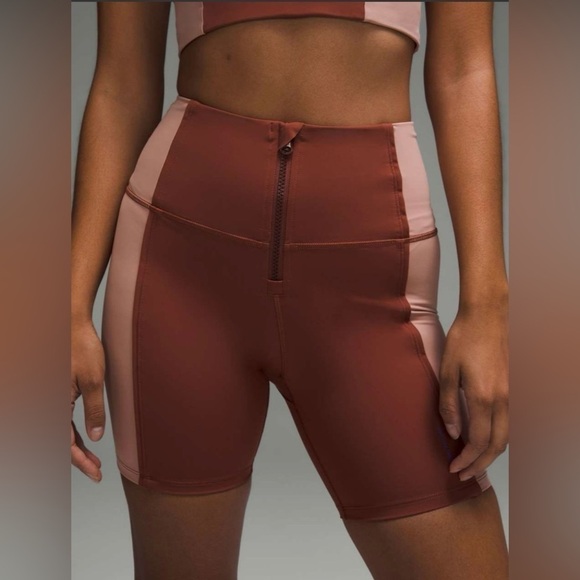 🍋NWT Lululemon Hike to Swim Short 6"- Ancient Copper/Pink Clay-Size 6 - Picture 1 of 8